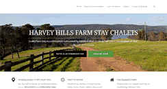 Desktop Screenshot of harveyhillsfarmstay.com.au