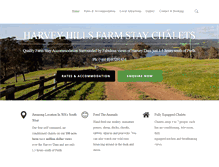 Tablet Screenshot of harveyhillsfarmstay.com.au